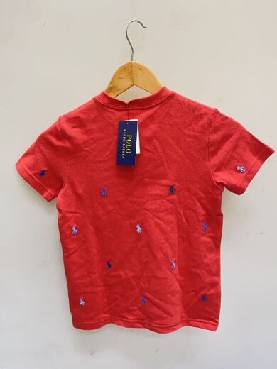 商品画像：Tシャツ/120cm/コットン/RED/無地 2
