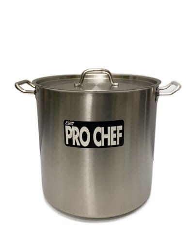 商品画像：鍋/容量:11L～/30cm/PRO CHEF/ステンレス/業務用鍋/蓋つき/両手鍋/EBM 1