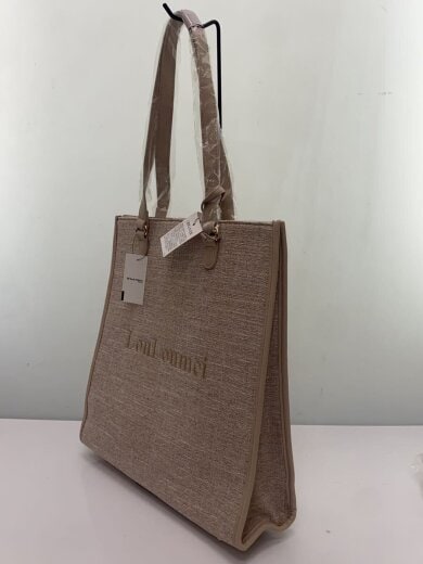 商品画像：LOULOUMEI/トートバッグ/--/BEG/ハートチャーム付きトートバッグ 2