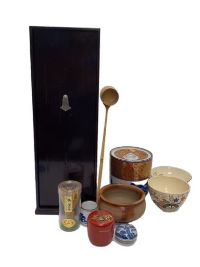 商品画像：和食器その他/茶道具/一式/茶碗/水差し 1