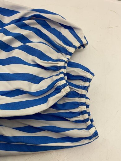 商品画像：7分袖ワンピース/M/コットン/BLU/ストライプ/KG825 5