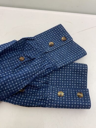商品画像：SLIM FIT/長袖シャツ/L/コットン/NVY/総柄/DW9246141 5