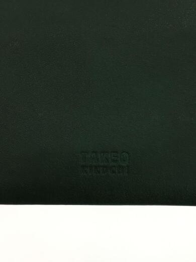 画像：TAKEO KIKUCHIショルダーバッグ/牛革/GRN/無地/バネ式口金スマホポーチ/931-034595