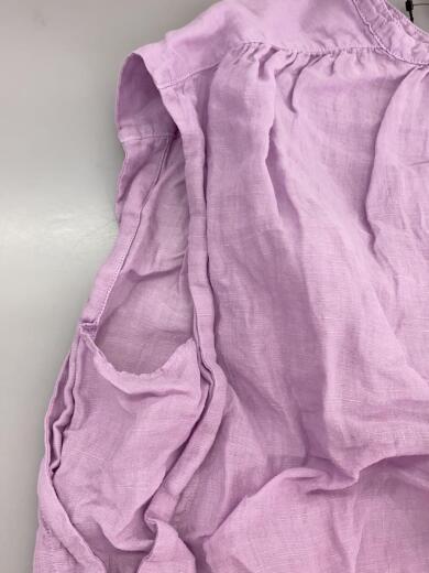 画像：MACPHEEリネンラミーピースダイギャザーノースリーブブラウス/半袖ブラウス/36/リネン/PUP4