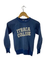 60s-70s/カレッジ/バインダーネック/スウェット/S/コットン/NVY
