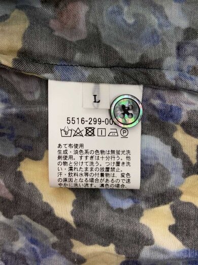 商品画像：AUTO MOAI F/PRT SHIRT/半袖シャツ/L/--/BLK/総柄/5516-299-0085// 4