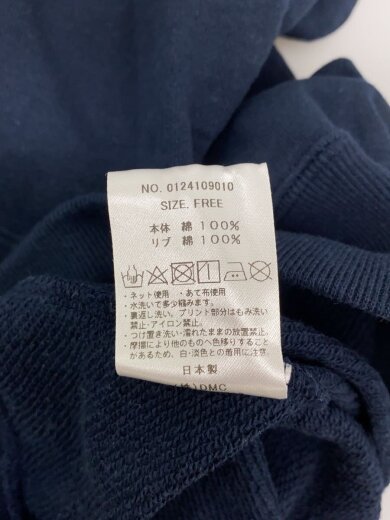 商品画像：半袖スウェット/FREE/コットン/NVY/0124109010 4