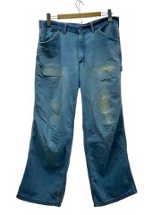 80s/リペア/オレンジ/ペインターパンツ/34/デニム/IDG