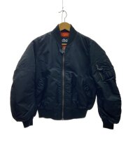 MA-1/短丈/フライトジャケット/FREE/ナイロン/BLK