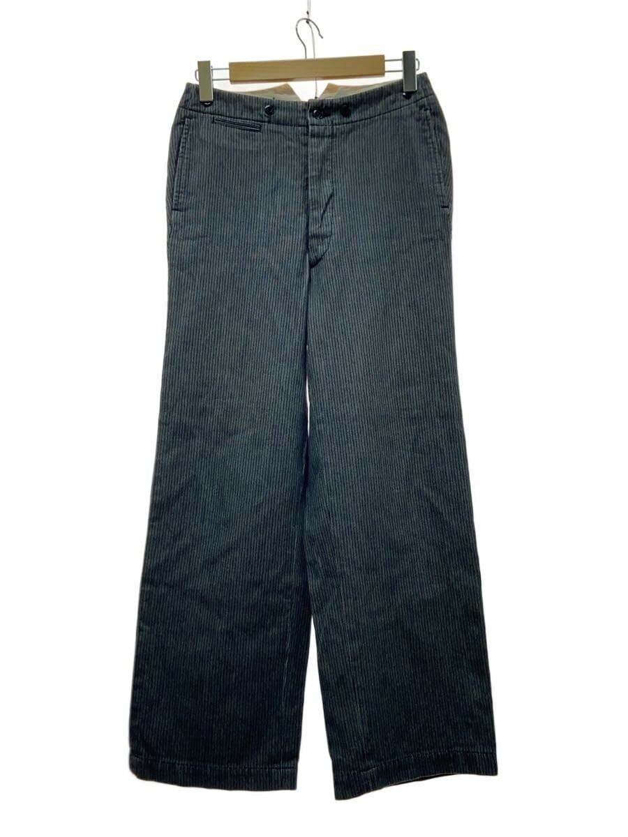 BLACK SIGN / フレンチワーク/ボトム/30/コットン/GRY/ストライプ