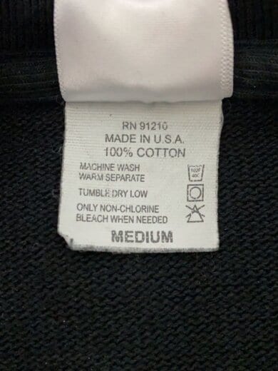 商品画像：ヘビーウェイト/ヘンリーネック/USA製/スウェット/M/コットン/BLK 4