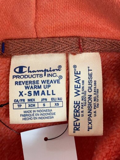 商品画像：タイムカプセルフーデッドスウェットシャツ/パーカー/XS/コットン/ORN/無地/s98979a 3