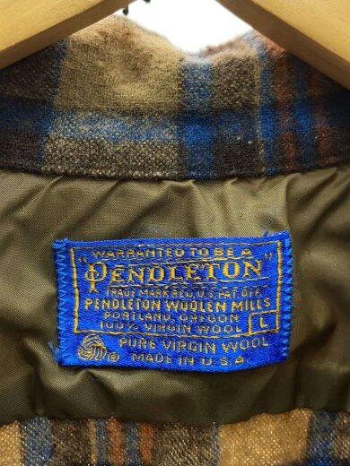 商品画像：70s/開襟/ボックス/長袖シャツ/L/ウール/CML/チェック 3