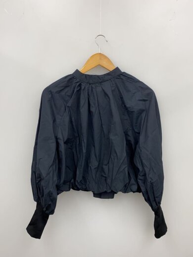 商品画像：リブカフスバルーンブラウス/FREE/コットン/NVY/61-11-0313-597 2