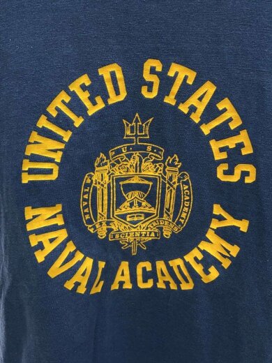 商品画像：70s/USA製/NITED STATES NAVAL ACADEMYTシャツ/L/コットン/NVY 4
