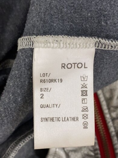 商品画像：トラックジャケット/2/フェイクレザー/SLV/R610RK19 4