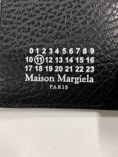 商品画像：ZIP COMPACT TRI FOLD WALLET/3つ折り財布/レザー/BLK/無地/メンズ 3