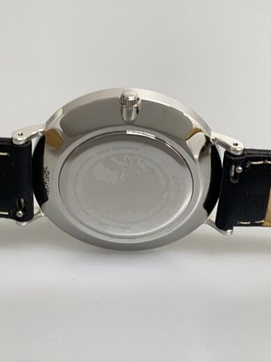 商品画像：クォーツ腕時計/アナログ/レザー/BLK/BLK/14240-402// 3