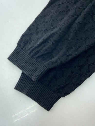 商品画像：Knit Stripe/ポロシャツ/L/コットン/BLK/総柄 4