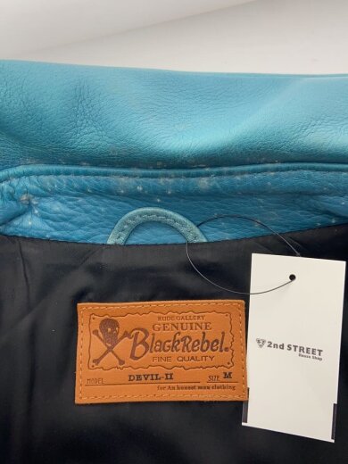 商品画像：DEVIL-Ⅱ/ターコイズ/ダブルライダースジャケット/M/牛革 3