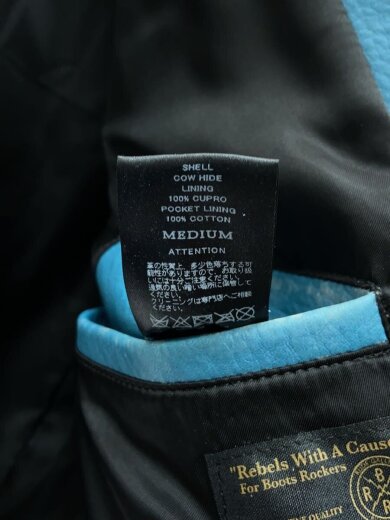 商品画像：DEVIL-Ⅱ/ターコイズ/ダブルライダースジャケット/M/牛革 4