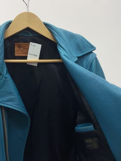 商品画像：DEVIL-Ⅱ/ターコイズ/ダブルライダースジャケット/M/牛革 5