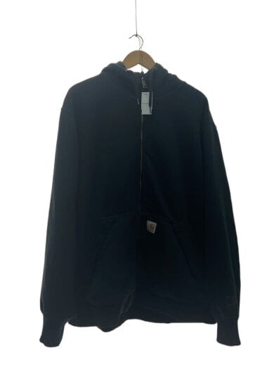 商品画像：ジップパーカー/XL/コットン/BLK 1