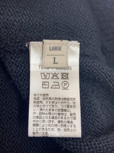 商品画像：ニット・セーター(厚手)/L/コットン/BLK/12131000035 4