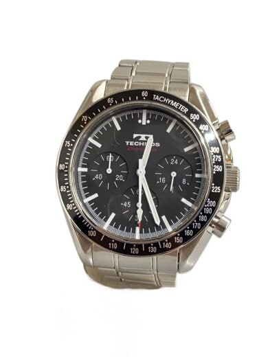 商品画像：クォーツ腕時計/アナログ/ステンレス/BLK/SLV/T4062 1