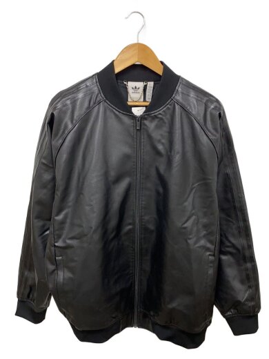 商品画像：トラックトップ/レザージャケット・ブルゾン/XL/フェイクレザー/BLK/無地/JC8220 1