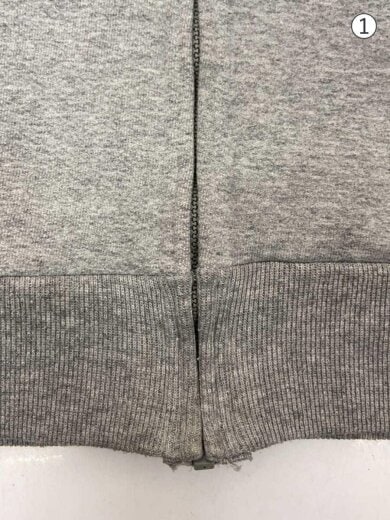 商品画像：ダブルフェイス/ジップカーディガン/スウェット/M/コットン/GRY 7