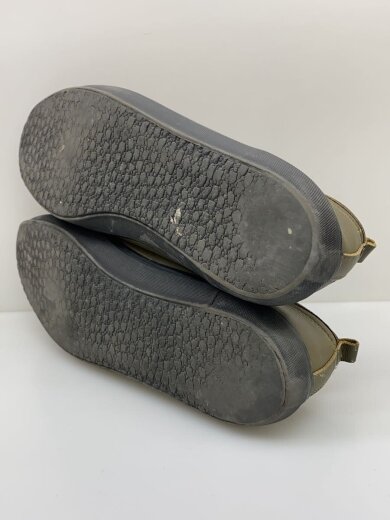 商品画像：スリッポン/履きシワ/ソール減/ローカットスニーカー/KHK/レザー 4