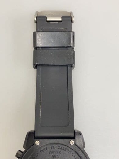 商品画像：クォーツ腕時計/デジタル/ラバー/BLK/BLK/3080 7