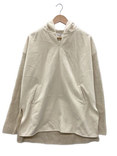 商品画像：HOODED DOCKING KNIT/パーカー/FREE/アクリル/IVO/01020151131// 1