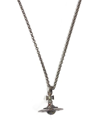 商品画像：スモールオーブネックレス/--/カラーストーン/BLK/トップ有/レディース 1