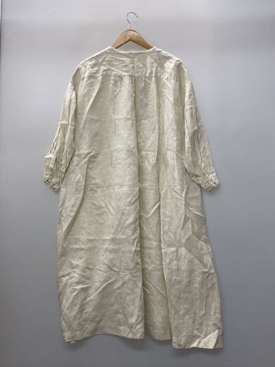 商品画像：長袖ワンピース/FREE/リネン/WHT/01193-1330 2