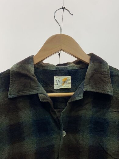 商品画像：60s/VINTAGE/VALLANT/オープンカラーシャツ/M/GRN/オンブレ// 4