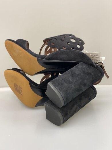 商品画像：アンクルストラップサンダル/37/BLK/スウェード/SE3X-LM-4702 4