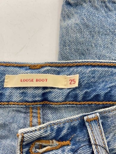 商品画像：LOOSE BOOT/ビッグE/ワイドパンツ/25/デニム/IDG/PC9-005DO-0007 5