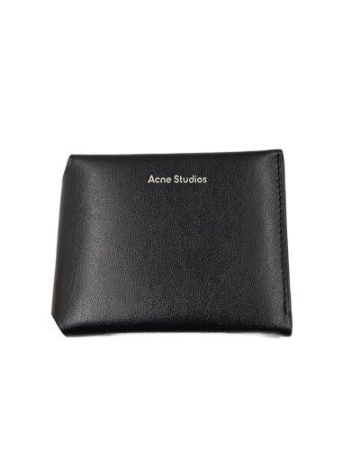 商品画像：2つ折り財布/レザー/BLK/メンズ 1