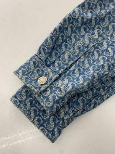 商品画像：21AW/Monogram Denim Shirt/長袖シャツ/L/デニム/IDG/総柄 4