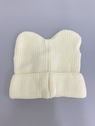 商品画像：ニットキャップ/--/コットン/WHT/無地/レディース/FRA1239// 2
