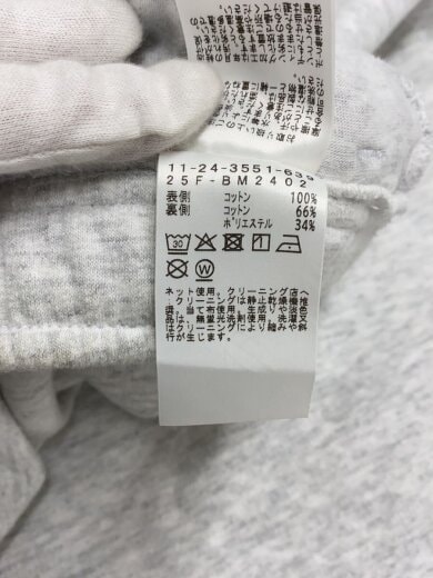 商品画像：ワイドストレートウィンドプルーフスウェットパンツ/ボトム/L/コットン/GRY/11-24-3551-639 5