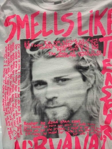 商品画像：NIRVANA/Kurt Cobain/smells like teen spirit/長袖Tシャツ/S/WHT// 6