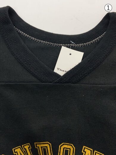商品画像：7分袖カットソー/XL/コットン/BLK// 6