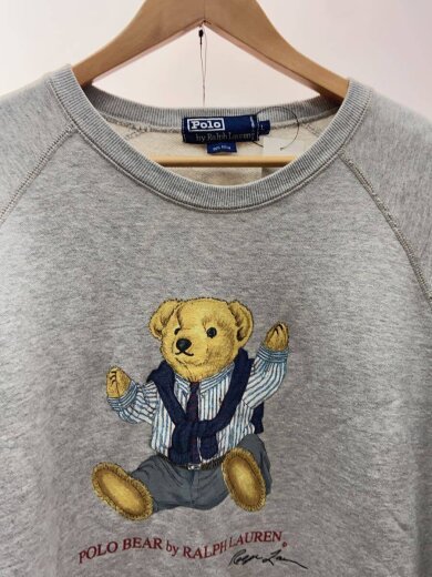 商品画像：90s/polo bear/ポロベア/スウェット/L/コットン/GRY/m010-0001 4