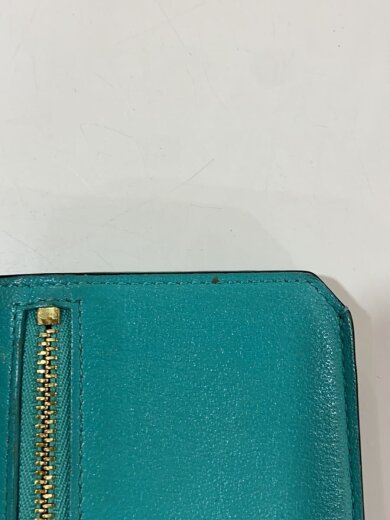 商品画像：スマートカードウォレット/2つ折り財布/レザー/BLU/無地/レディース// 7