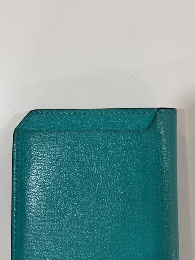 商品画像：スマートカードウォレット/2つ折り財布/レザー/BLU/無地/レディース// 8