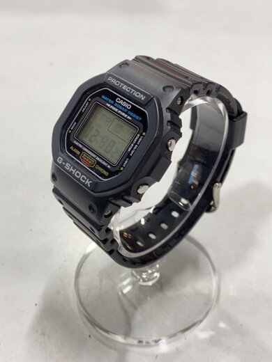 商品画像：G-SHOCK/ジーショック/クォーツ腕時計/デジタル/ラバー/BLK/BLK/DW-5600E-1VER 3