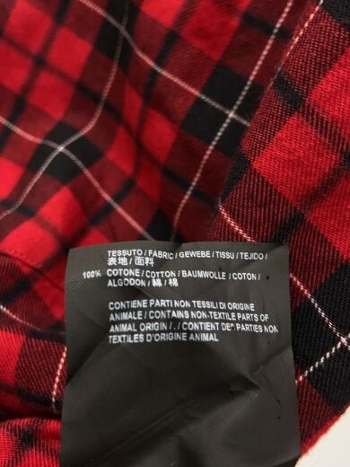 商品画像：長袖シャツ/38/コットン/RED/チェック/492513 6